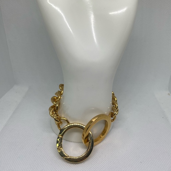 Preowned )Ralph Lauren,necklace/bracelet set,gold color - Picture 1 of 8